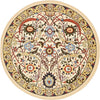 Tabriz Tapestry Collection Area Rug - Sahand (Cream) Round Cream  lifestyle 10