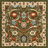 Tabriz Tapestry Collection Area Rug - Sahand (Green) Square Green  lifestyle 17