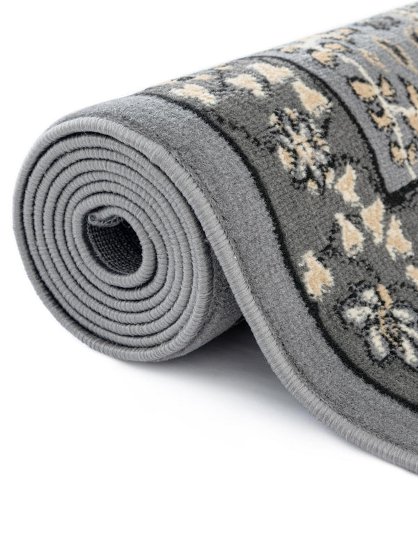 Tabriz Tapestry Collection Area Rug - Sahand (Dark Gray) Rectangle Dark Gray  lifestyle 12