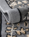 Tabriz Tapestry Collection Area Rug - Sahand (Dark Gray) Round Dark Gray  lifestyle 35
