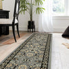 Tabriz Tapestry Collection Area Rug - Sahand (Dark Gray) Runner Dark Gray  lifestyle 59