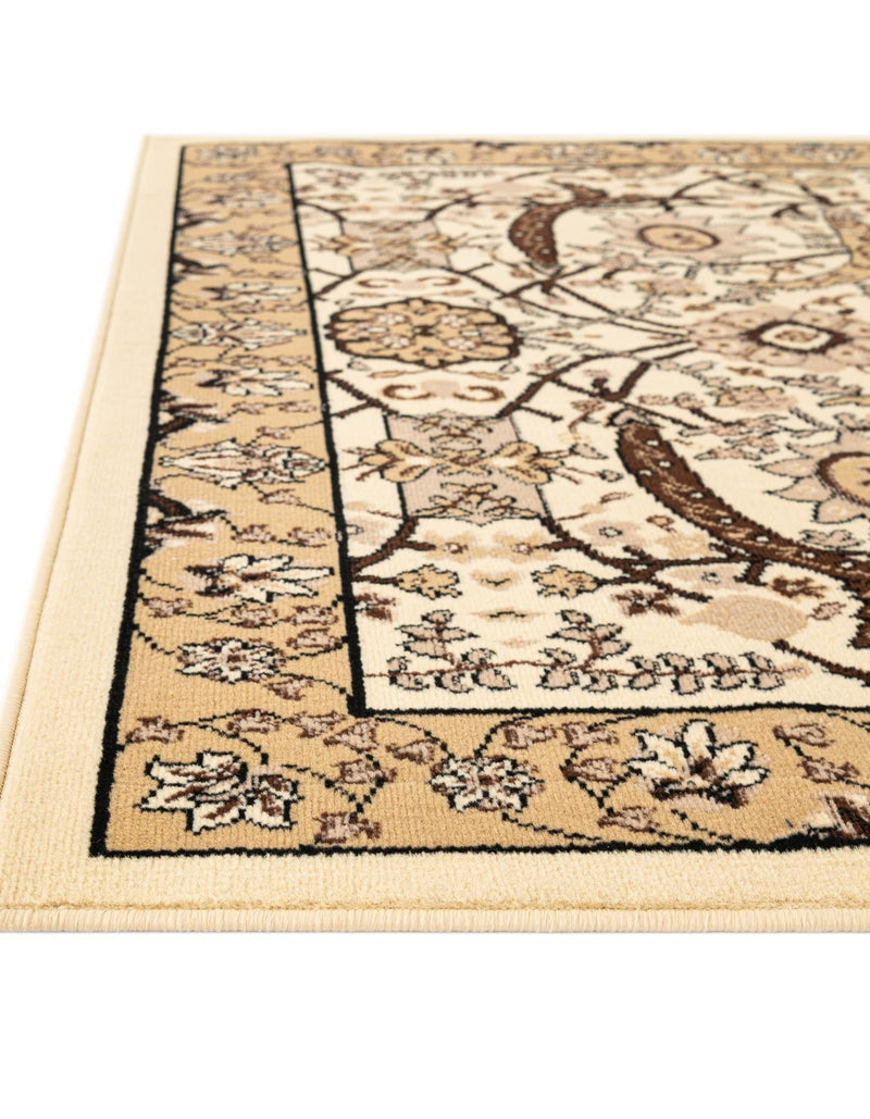 Tabriz Tapestry Collection Area Rug - Sahand (Ivory) Rectangle Ivory  lifestyle 7