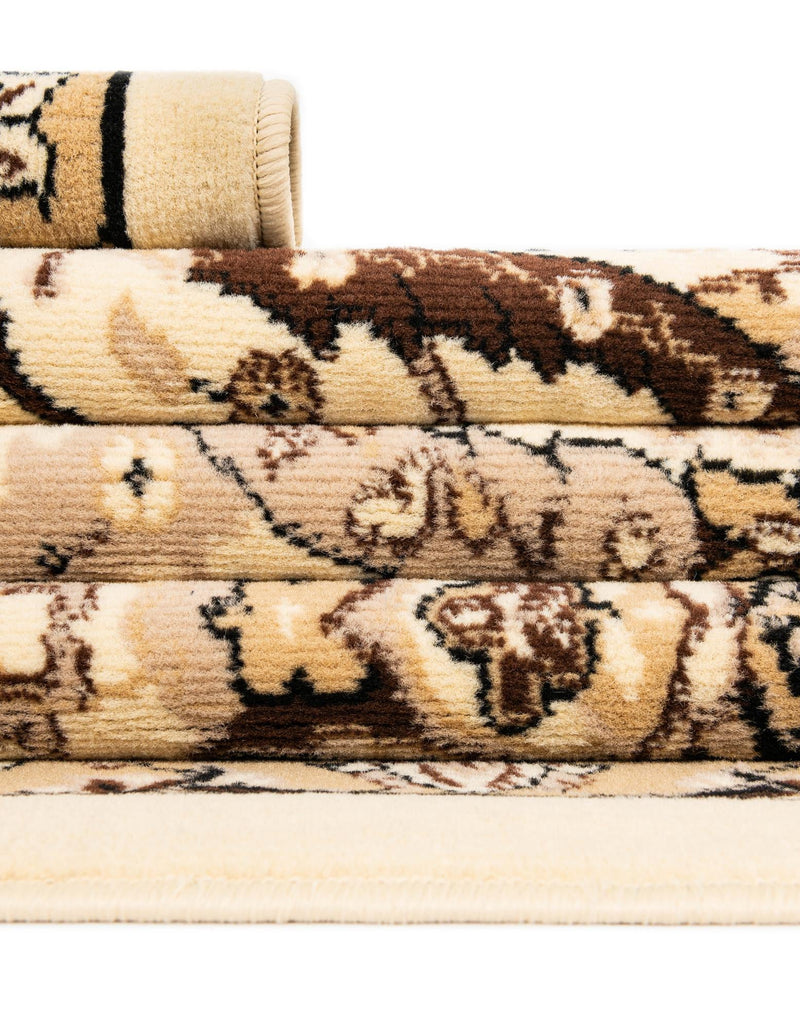 Tabriz Tapestry Collection Area Rug - Sahand (Ivory) Rectangle Ivory  lifestyle 7