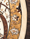 Tabriz Tapestry Collection Area Rug - Sahand (Ivory) Round Ivory  lifestyle 20