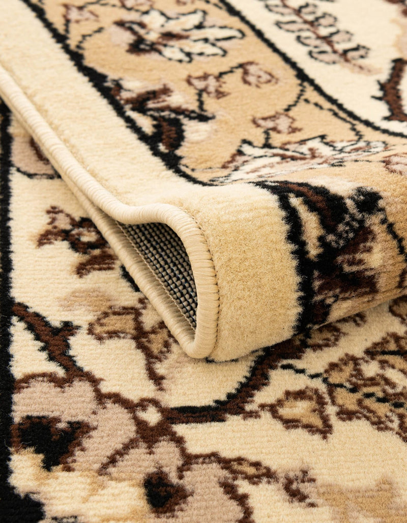 Tabriz Tapestry Collection Area Rug - Sahand (Ivory) Round Ivory  lifestyle 30