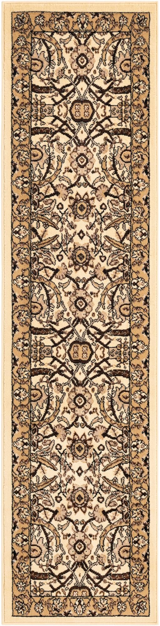 Tabriz Tapestry Collection Area Rug - Sahand (Ivory) Runner Ivory  lifestyle 4