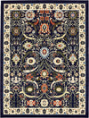 Tabriz Tapestry Collection Area Rug - Sahand (Navy Blue) Rectangle Navy Blue Main