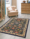 Tabriz Tapestry Collection Area Rug - Sahand (Navy Blue) Rectangle Navy Blue  lifestyle 2