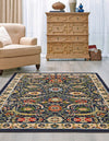 Tabriz Tapestry Collection Area Rug - Sahand (Navy Blue) Rectangle Navy Blue  lifestyle 3