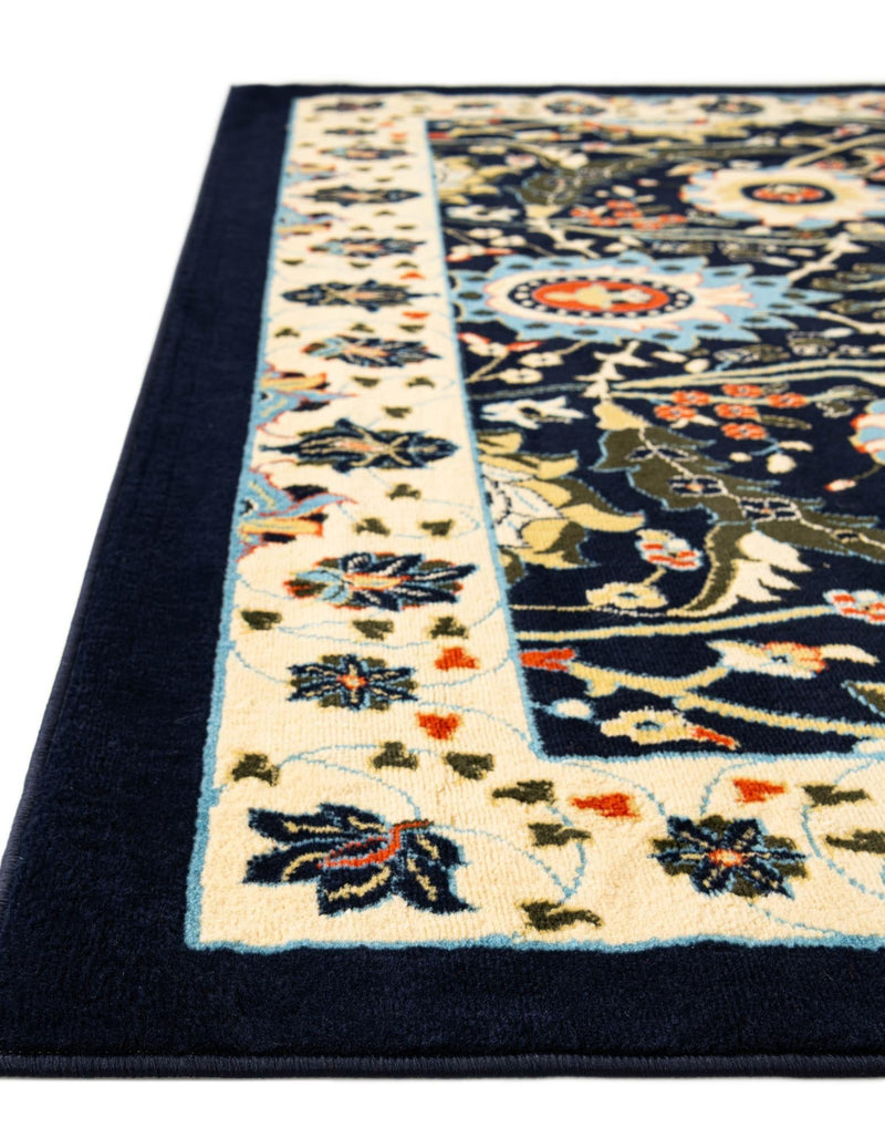 Tabriz Tapestry Collection Area Rug - Sahand (Navy Blue) Rectangle Navy Blue  lifestyle 10
