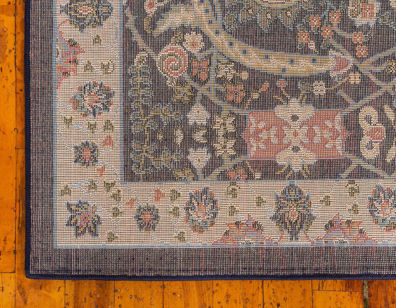 Tabriz Tapestry Collection Area Rug - Sahand (Navy Blue) Rectangle Navy Blue  lifestyle 11