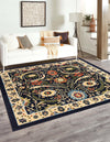 Tabriz Tapestry Collection Area Rug - Sahand (Navy Blue) Square Navy Blue  lifestyle 16