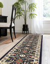 Tabriz Tapestry Collection Area Rug - Sahand (Navy Blue) Runner Navy Blue  lifestyle 20
