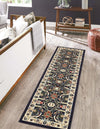 Tabriz Tapestry Collection Area Rug - Sahand (Navy Blue) Runner Navy Blue  lifestyle 23
