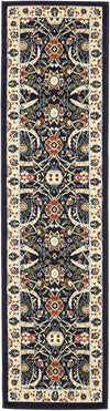 Tabriz Tapestry Collection Area Rug - Sahand (Navy Blue) Runner Navy Blue  lifestyle 14