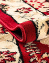 Tabriz Tapestry Collection Area Rug - Sahand (Red) Round Red  lifestyle 27