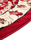 Tabriz Tapestry Collection Area Rug - Sahand (Red) Round Red  lifestyle 28