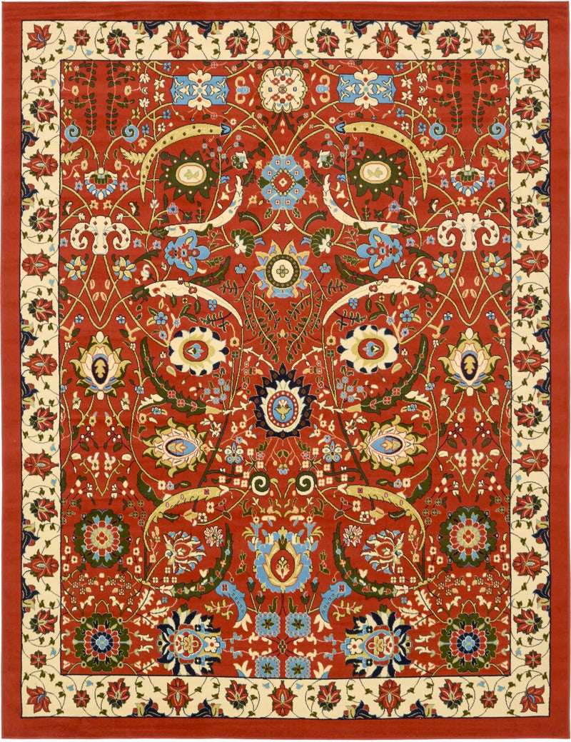 Tabriz Tapestry Collection Area Rug - Sahand (Terracotta) Rectangle Terracotta Main