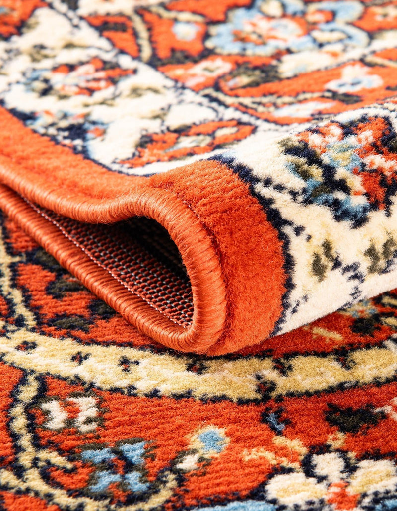 Tabriz Tapestry Collection Area Rug - Sahand (Terracotta) Rectangle Terracotta  lifestyle 12