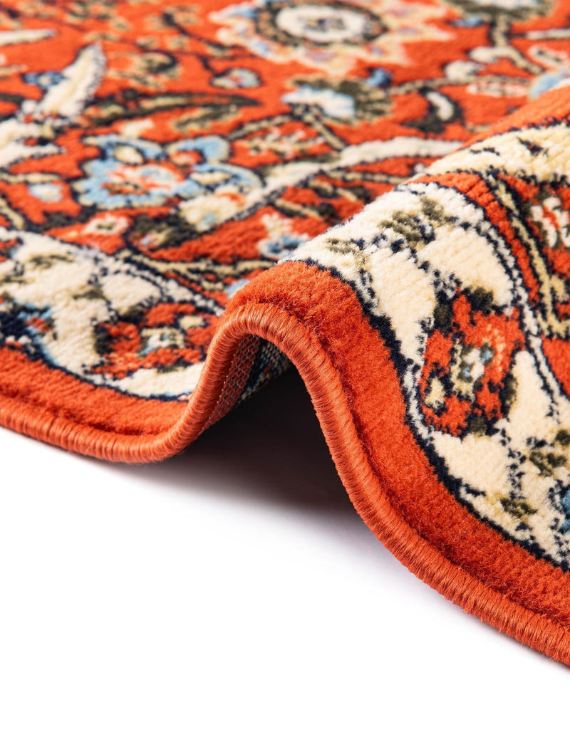 Tabriz Tapestry Collection Area Rug - Sahand (Terracotta) Rectangle Terracotta  lifestyle 16