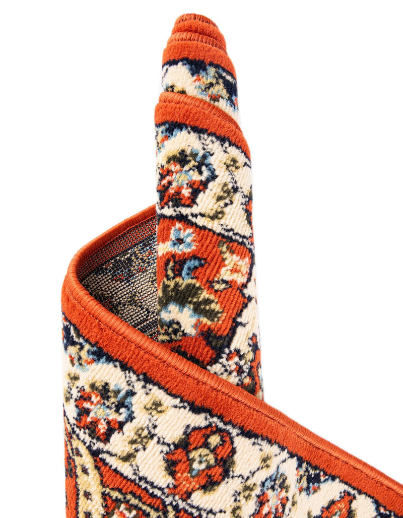 Tabriz Tapestry Collection Area Rug - Sahand (Terracotta) Rectangle Terracotta  lifestyle 10