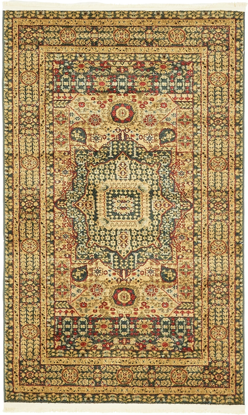 Ottoman Elegance Collection Area Rug - Sultan Rectangle Blue  lifestyle 6