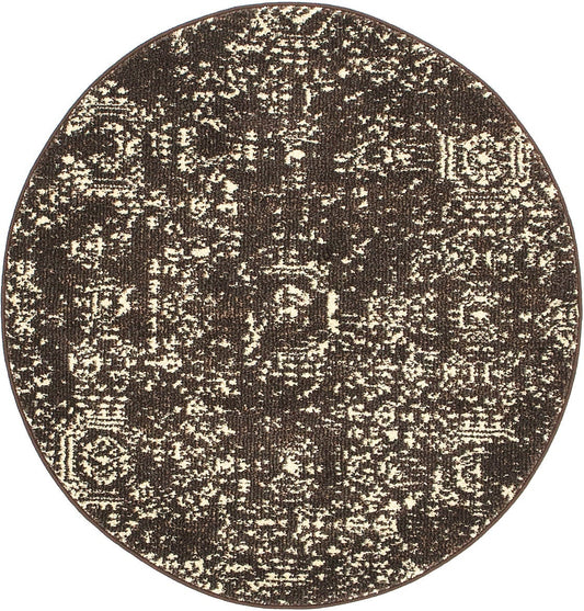 Sedona Vista Collection Area Rug -  Chaparral Round Brown Main