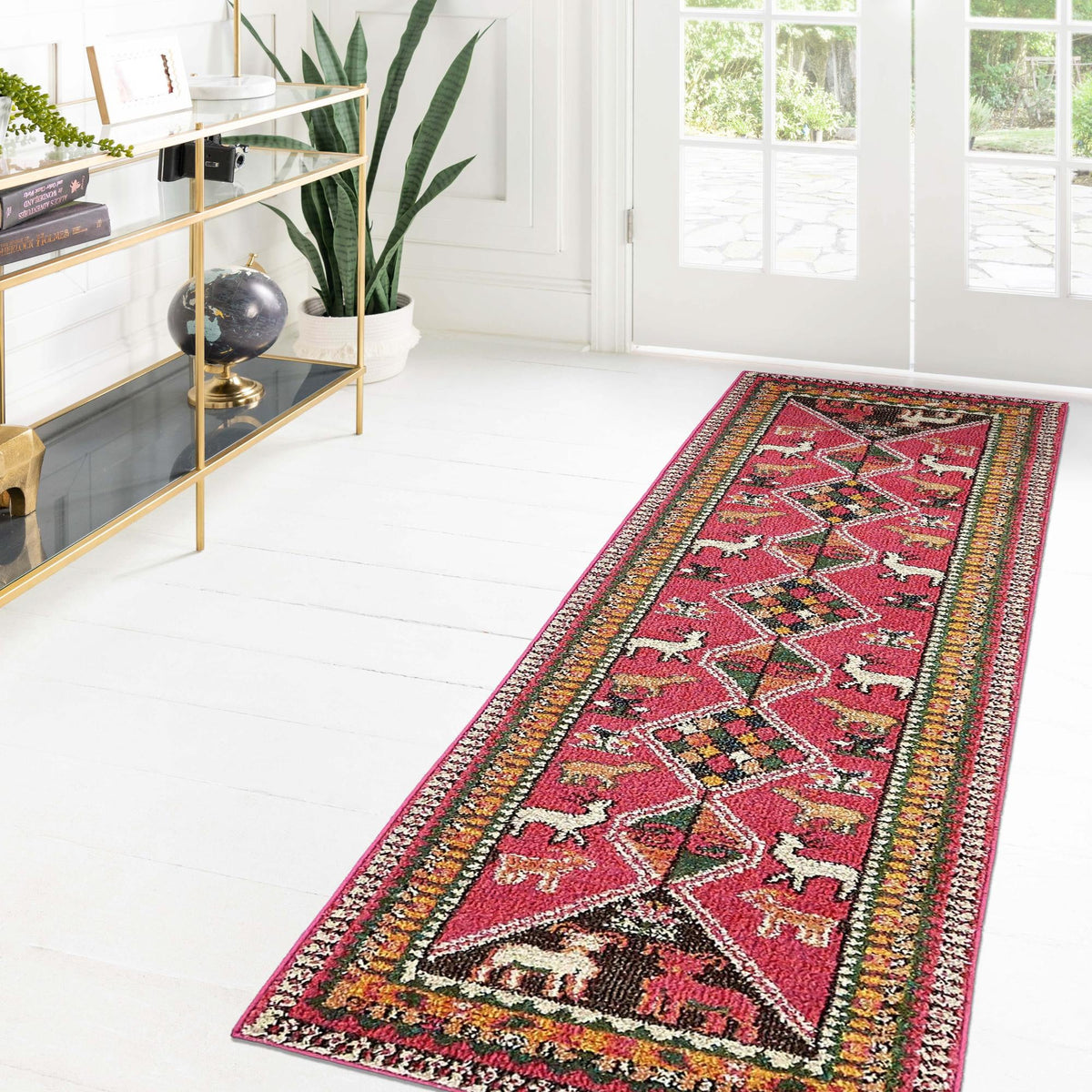 Sedona Vista Collection Area Rug -  Nolina Runner Pink  lifestyle 59