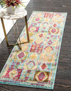 Sedona Vista Collection Area Rug -  Zuni Runner Light Blue  lifestyle 16