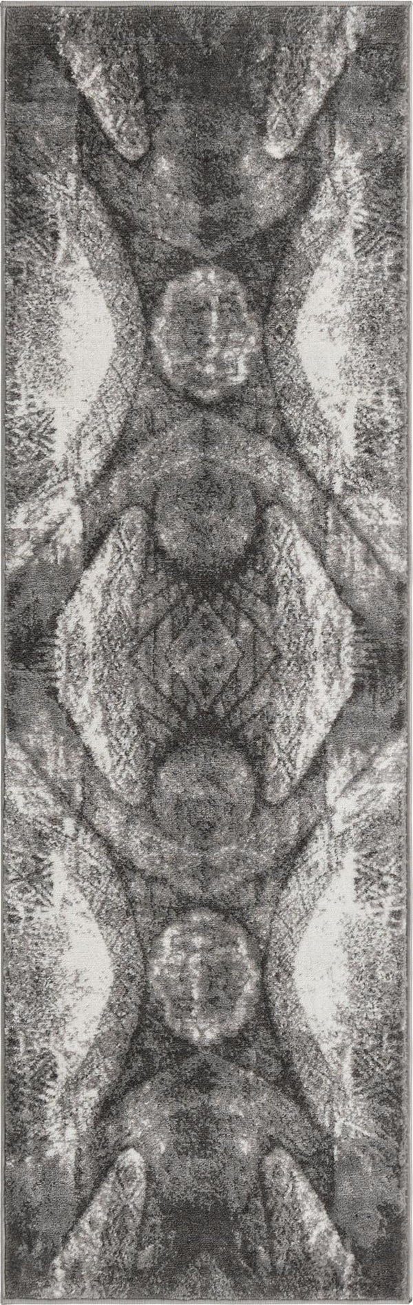 Riviera Elegance Collection Area Rug -  Nice Runner Dark Gray Main