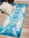 Riviera Elegance Collection Area Rug -  Nice Runner Turquoise  lifestyle 0