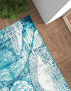 Riviera Elegance Collection Area Rug -  Nice Rectangle Turquoise  lifestyle 19