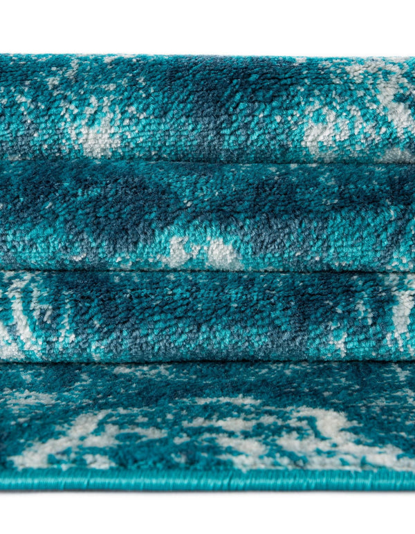 Riviera Elegance Collection Area Rug -  Nice Rectangle Turquoise  lifestyle 48