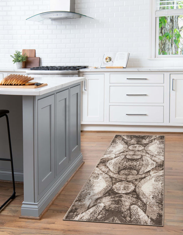 Riviera Elegance Collection Area Rug -  Nice Runner Brown  lifestyle 13
