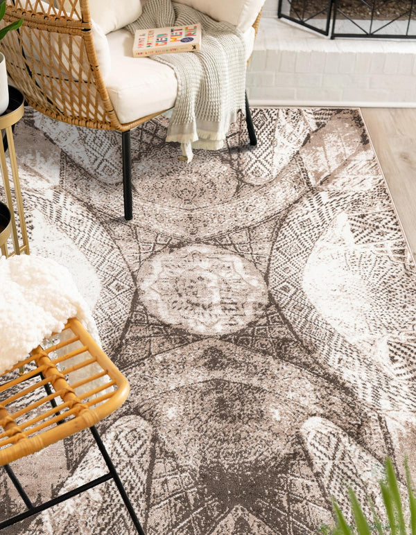 Riviera Elegance Collection Area Rug -  Nice Rectangle Brown  lifestyle 25