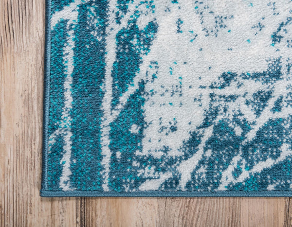 Riviera Elegance Collection Area Rug -  Grasse Runner Blue  lifestyle 7