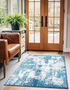 Riviera Elegance Collection Area Rug -  Grasse Rectangle Blue  lifestyle 14