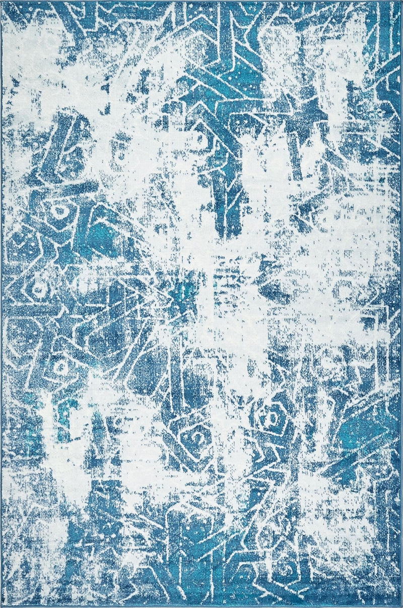 Riviera Elegance Collection Area Rug -  Grasse Rectangle Blue  lifestyle 4