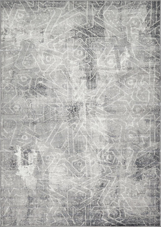 Riviera Elegance Collection Area Rug -  Grasse Rectangle Dark Gray Main
