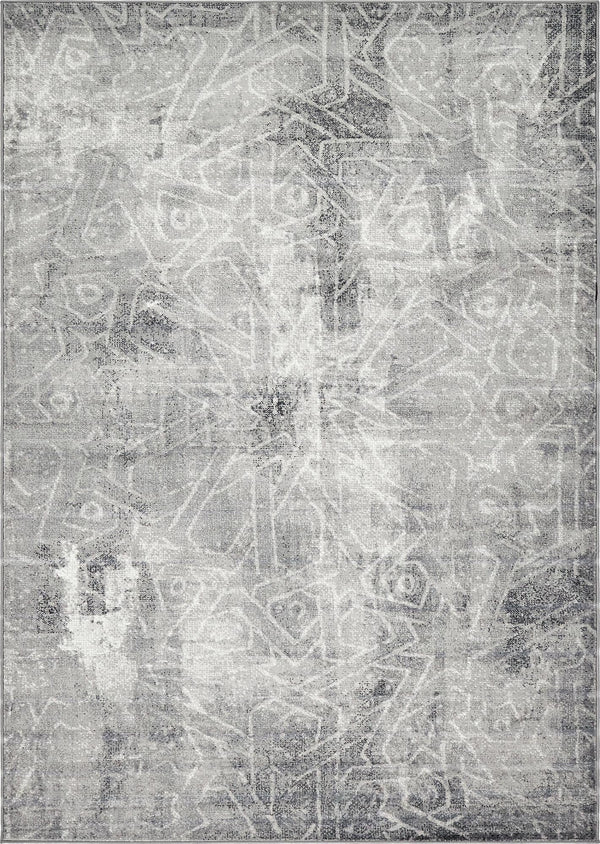 Riviera Elegance Collection Area Rug -  Grasse Rectangle Dark Gray Main