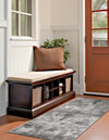 Riviera Elegance Collection Area Rug -  Grasse Runner Dark Gray  lifestyle 5