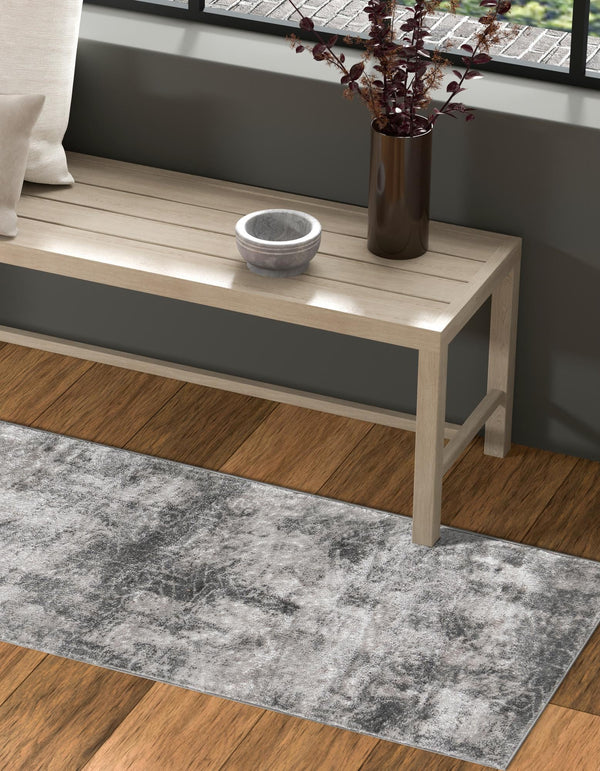 Riviera Elegance Collection Area Rug -  Grasse Runner Dark Gray  lifestyle 7