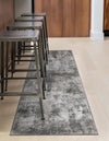 Riviera Elegance Collection Area Rug -  Grasse Runner Dark Gray  lifestyle 25