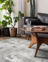 Riviera Elegance Collection Area Rug -  Grasse Rectangle Dark Gray  lifestyle 9