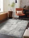 Riviera Elegance Collection Area Rug -  Grasse Rectangle Dark Gray  lifestyle 11