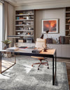 Riviera Elegance Collection Area Rug -  Grasse Rectangle Dark Gray  lifestyle 15