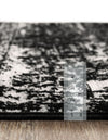Riviera Elegance Collection Area Rug - Antibes (Black) Rectangle Black  lifestyle 4