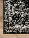 Riviera Elegance Collection Area Rug - Antibes (Black) Rectangle Black  lifestyle 5