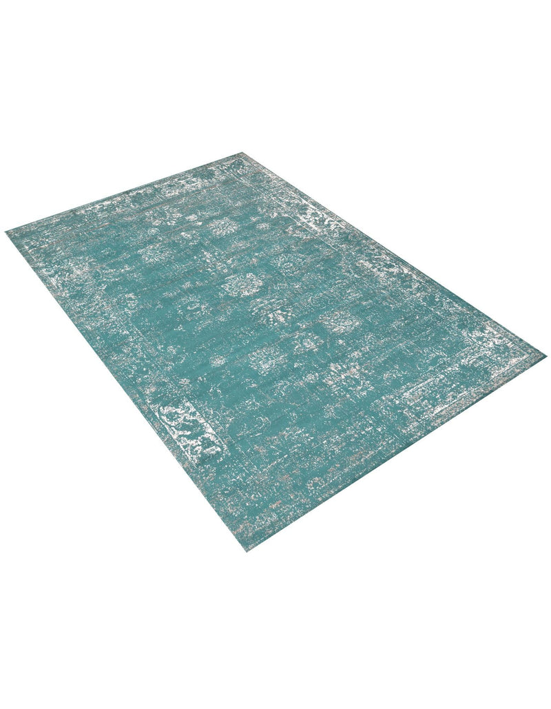 Riviera Elegance Collection Area Rug - Antibes (Turquoise) Rectangle Turquoise  lifestyle 4