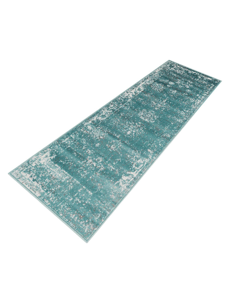 Riviera Elegance Collection Area Rug - Antibes (Turquoise) Runner Turquoise  lifestyle 29